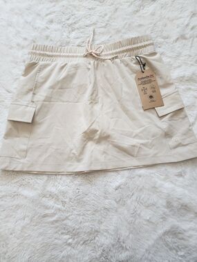 Avalanche Cream Utility Mini Skirt